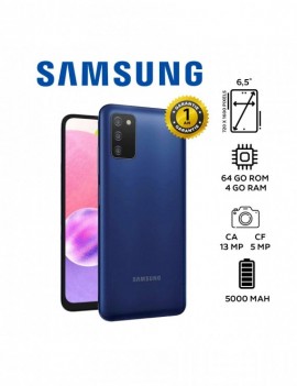 Smartphone SAMSUNG - A03 S - 4GB - 64 GB - Bleu - Garantie 1An