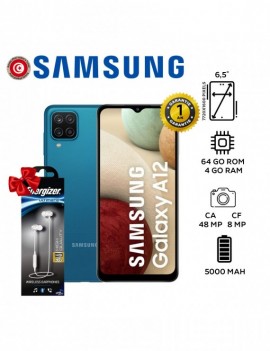Smartphone SAMSUNG A12 - 4GB - 64 GB - Bleu - Garantie 1An