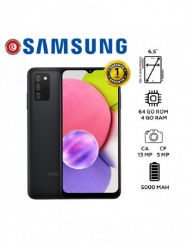 Smartphone SAMSUNG - A03 S - 4GB - 64 GB - Noir - Garantie 1An