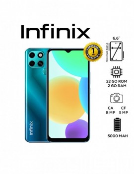 Smartphone INFINIX X6511B- IFN SMART 6 - 2GB - 32GB - SEA GREEN - Garantie 1An