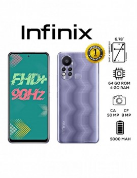 Smartphone INFINIX HOT 11 S - 4G - 4GB - 64 GB - Purple - Garantie 1An