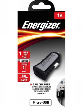 Chargeur de voiture Energizer + Câble Vers Micro USB